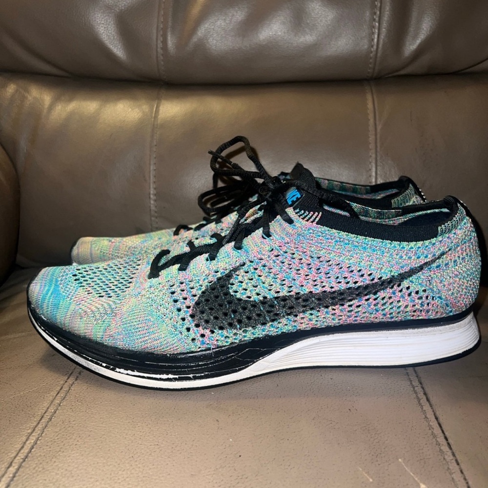 Nike Multicolor Flyknit Racer Athletic Shoes
